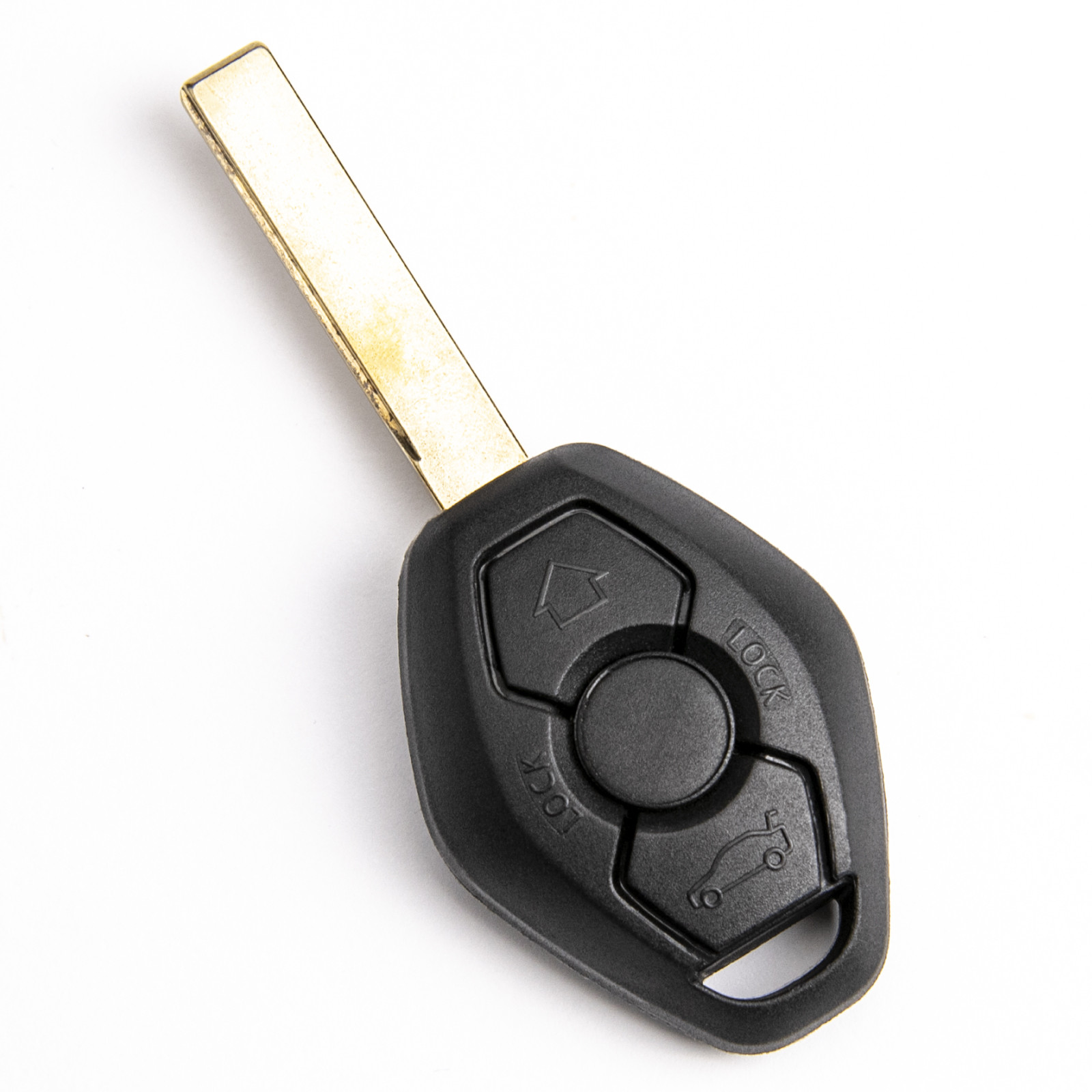 thumbnail image 2 of 3-Button Blank HU92 Key Housing For BMW E46 E39 E60 E61 E83 E53 X3 X5 – Black 2 of 2