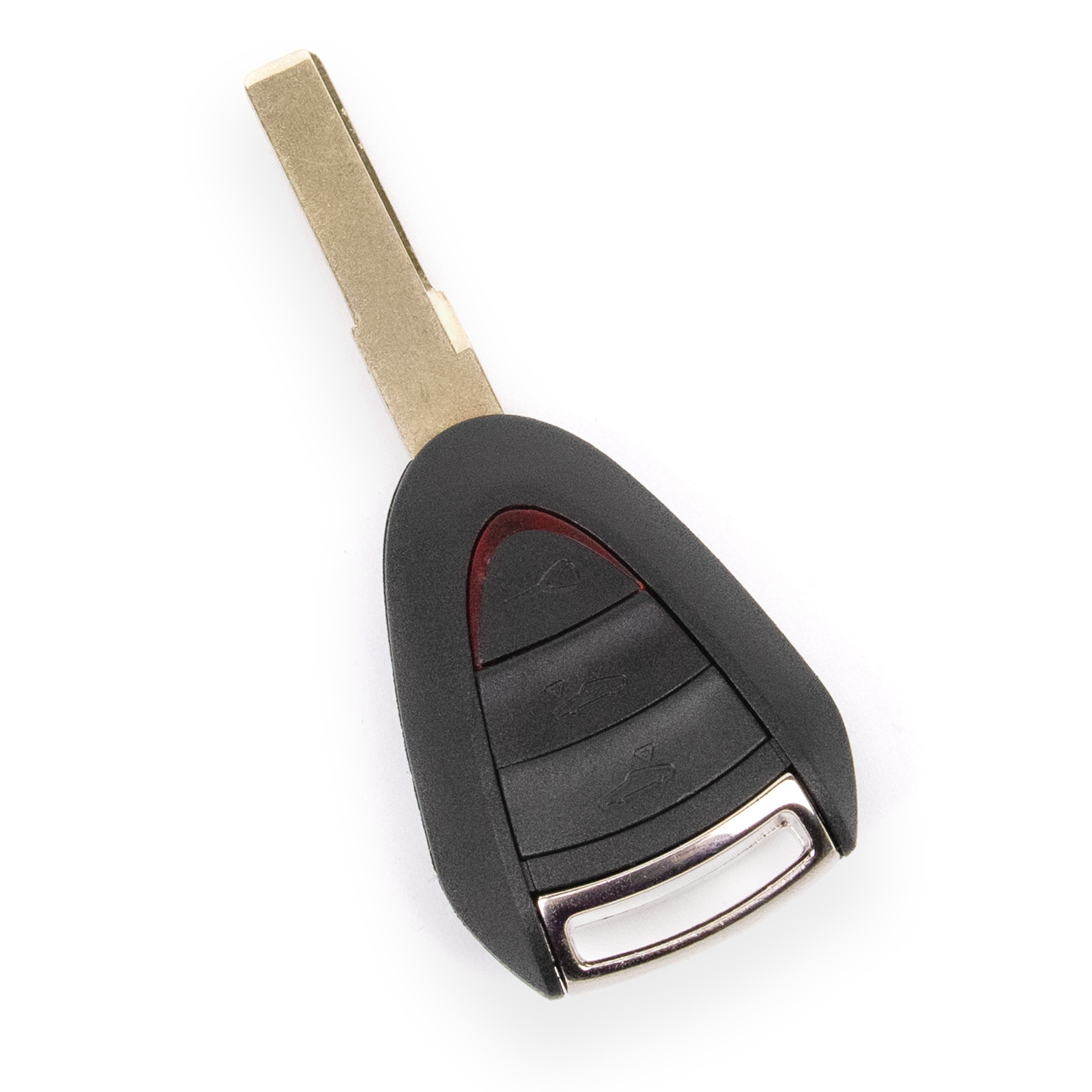 UTS-Shop Custodia Chiave Ricambio Per Porsche Cayenne 955 | 3 Tasti | Senza Elettronica | Guscio Di Ricambio