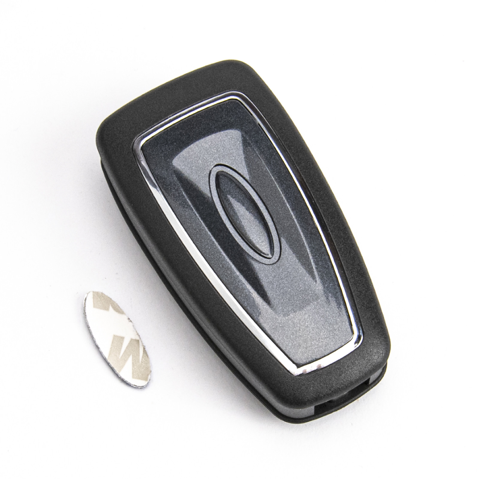 Étui De Clé 3 Boutons Pour Ford Transit Connect, Custom, Tourneo - Boîtier De Remplacement Noir En Plastique Et Métal