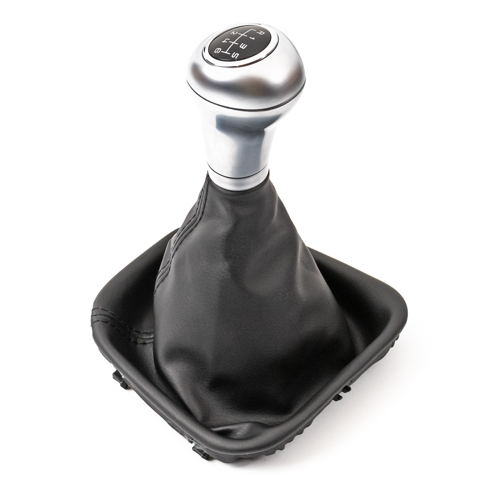 Gear Shift Knob & Boot Kit For Mercedes C / CLK W203 C209 (6 Speed) – Do!LED, Black Leatherette