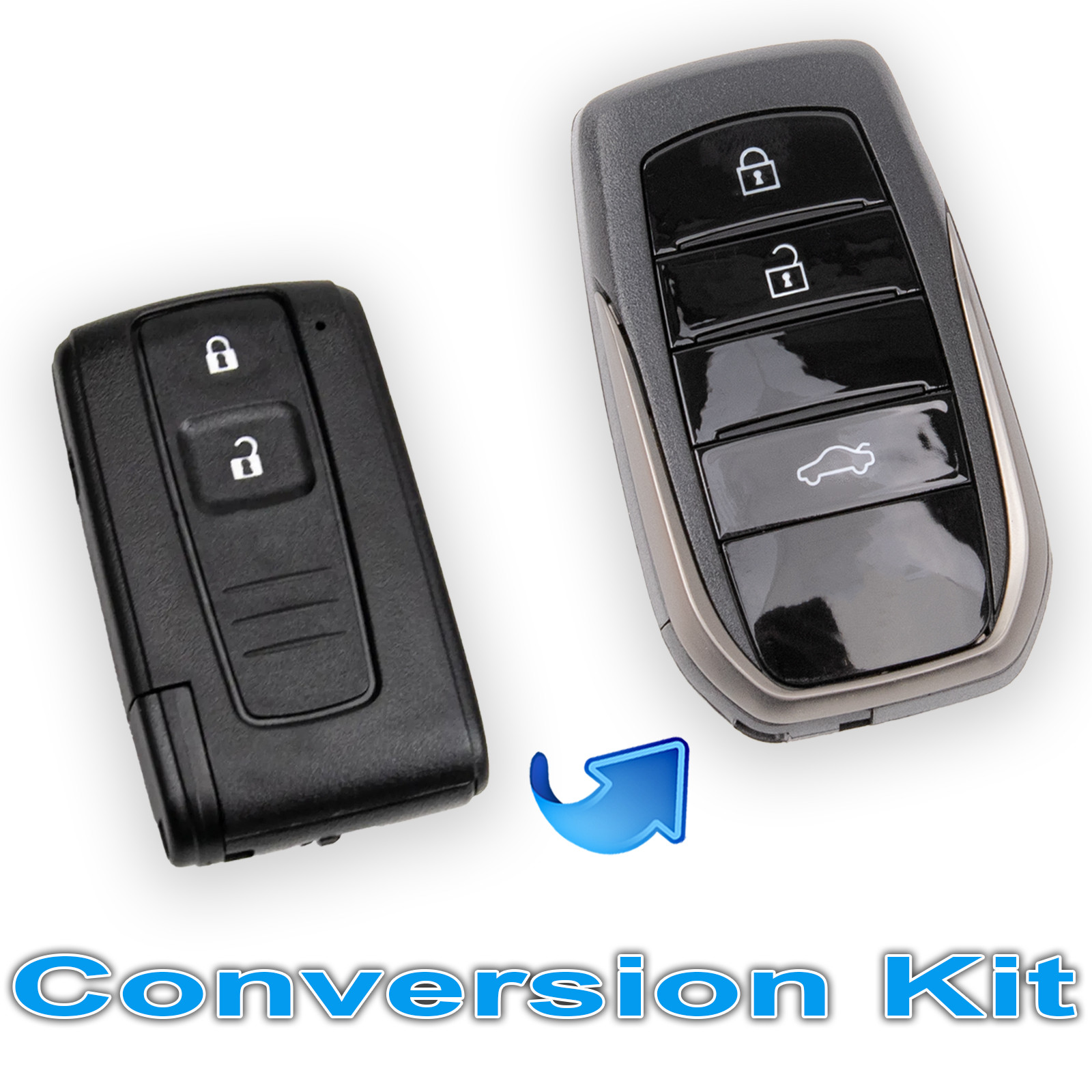 Kit de Conversie Cheie pentru Toyota Prius Corolla cu 3 Butoane - Aftermarket