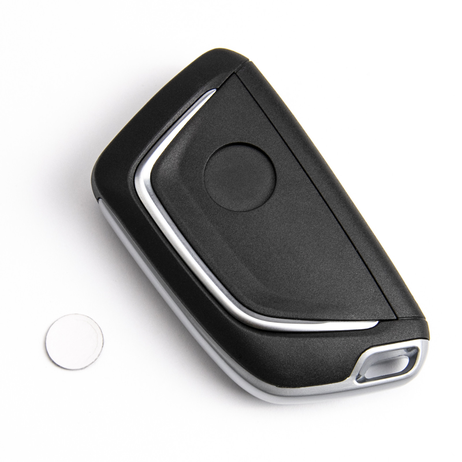 Replacement Flip Key Fob Case Shell For Vauxhall Opel Astra, Insignia, Zafira – 2 Button, Black, Uncut Blade