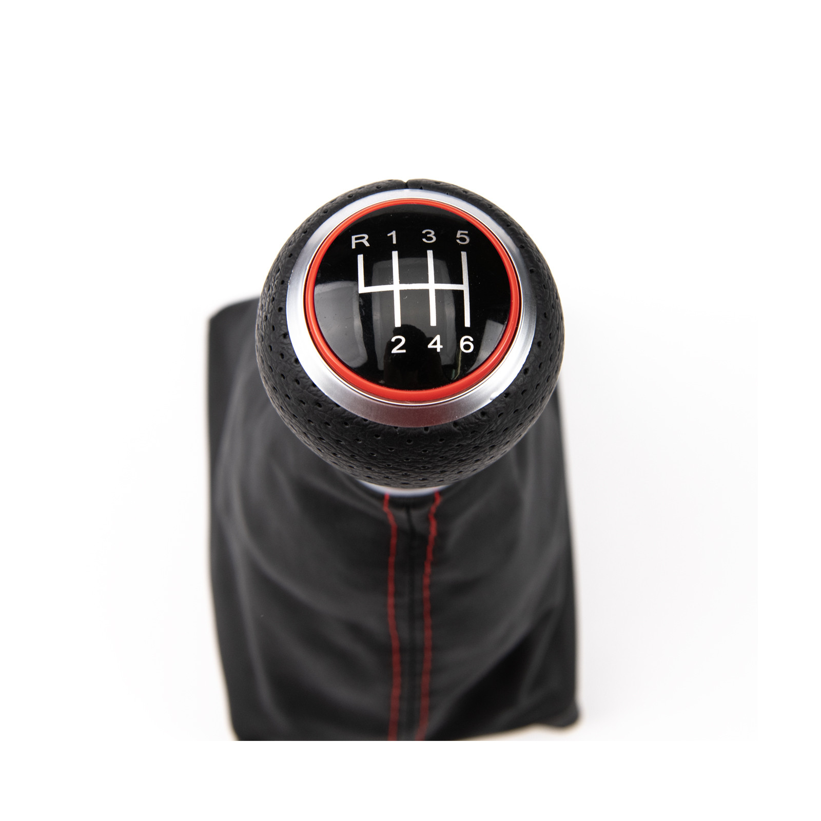 Pomello Del Cambio 5 Marce In ABS E Pelle Per SEAT Altea (2004-12), Leon II (2005-12), Toledo III (2004-09) – Set Completo