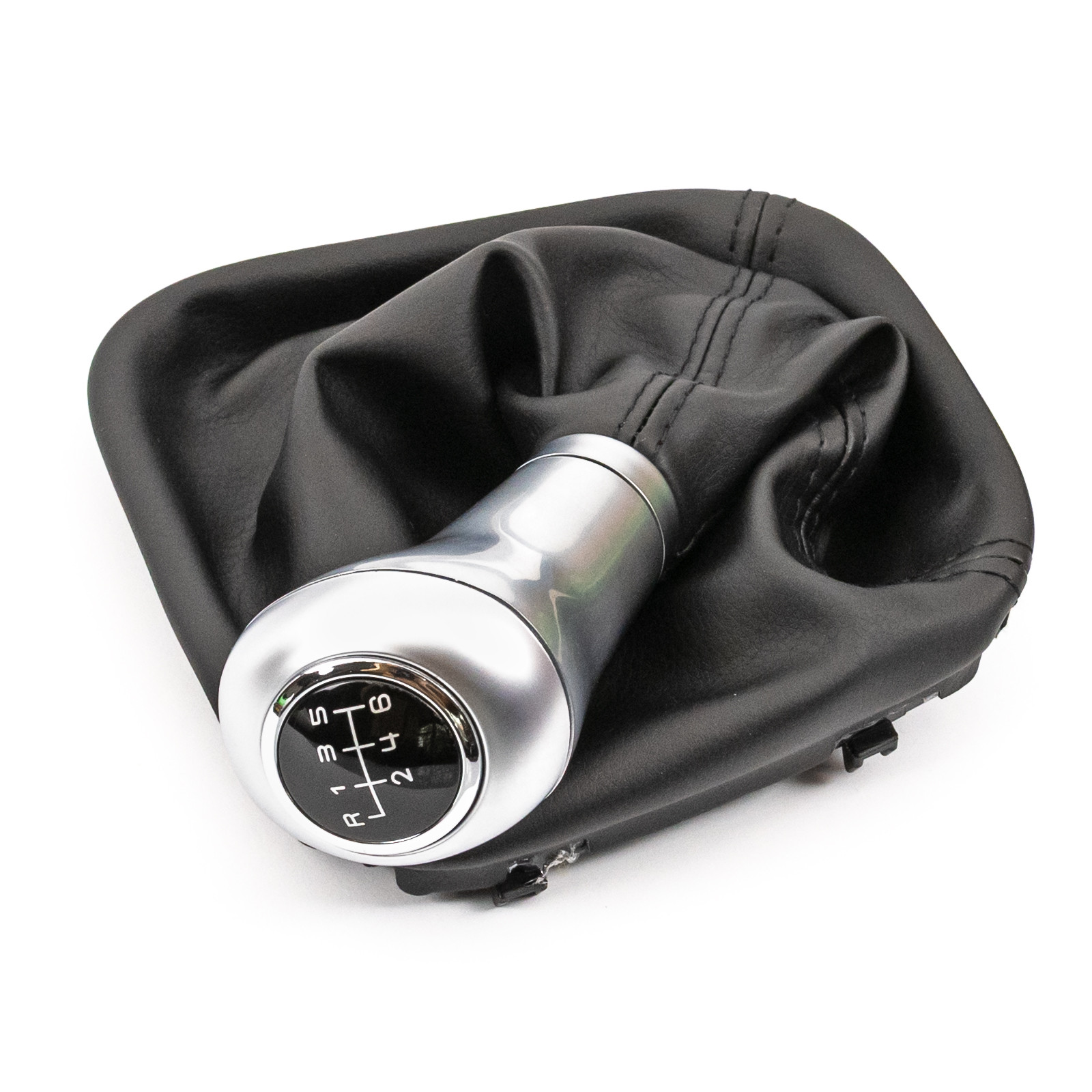 KIMISS Pomello Del Cambio A 6 Marce In Pelle Sintetica Nera Per Toyota Verso E Auris (2007-2013) – Leva Originale Sostitutiva Comoda Ed Elegante