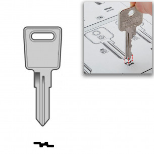 2x Kulcs EFG Huwil Jetbag Postaládákhoz és Irodabútorokhoz
