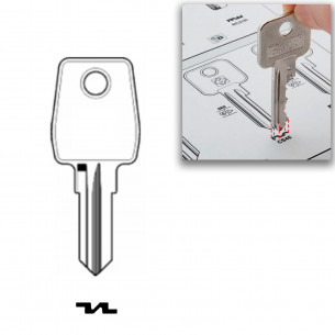 2x Renz Eurolocks Key For Mailbox 2001-4000, B0001-B1000, C0001-C1000