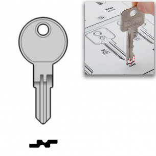 2x Spare key for Arregui Endurance Office Furniture Filing Cabinets Lockers