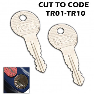 2x Spare key for WITTER GDW TOW TRUST Towbar Codes: TR01-TR10