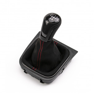 Alcantara Leather Gear Knob Shift Boot 5 Speed For VW