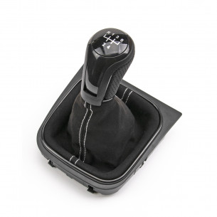 Alcantara Leather Gear Knob Shift Boot 5 Speed For VW