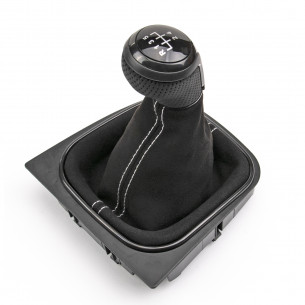 Alcantara Leather Gear Knob Shift Boot 5 Speed For VW