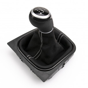 Alcantara Leather Gear Knob Shift Boot 5 Speed For VW