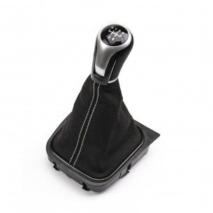 Alcantara Leather Gear Knob Shift Boot 5 Speed For VW