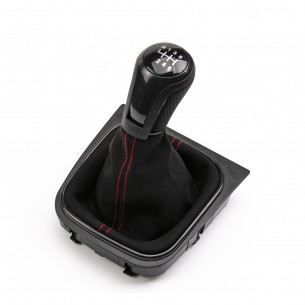 Alcantara Leather Gear Knob Shift Boot 6 Speed For VW