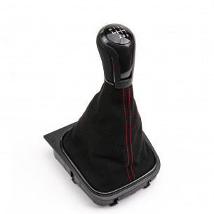 Alcantara Leather Gear Knob Shift Boot 6 Speed For VW