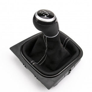 Alcantara Leather Gear Knob Shift Boot 6 Speed For VW