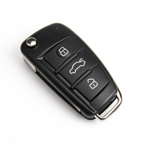 Audi Flip Key Cover With 3 Buttons