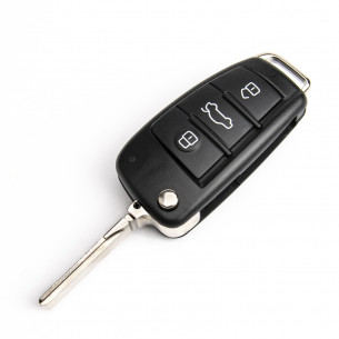 Audi Flip Key Cover With 3 Buttons