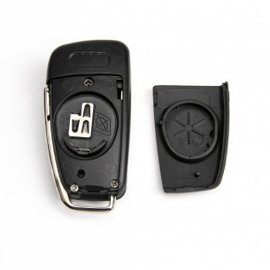 Audi Flip Key Cover With 3 Buttons