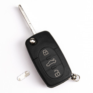 Audi Remote Flip Car Key 4D0837231A / 4D0837231N with Electronics