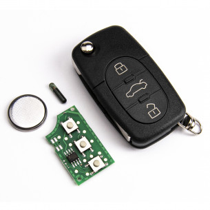 Audi Remote Flip Car Key 4D0837231A / 4D0837231N with Electronics