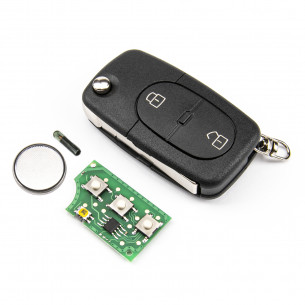 Audi Remote Flip Car Key 4D0837231R With Electronics