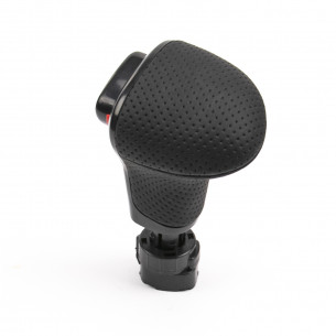 Black Gear Shift Knob Perforated Leather Automatic for Audi