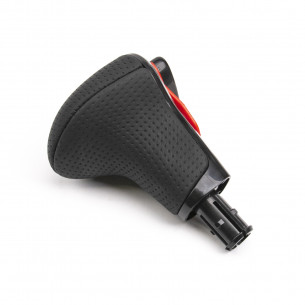 Black Gear Shift Knob Perforated Leather Automatic for Audi