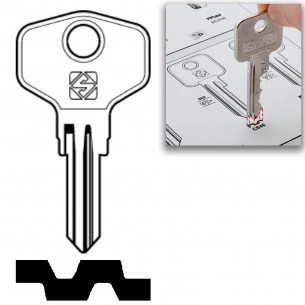 Burg-Wächter Clé pour Boîte aux Lettres Code B001-B125 x2