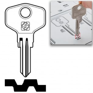 Burg-Wächter Schlüssel für Briefkasten Code B001-B125 x2