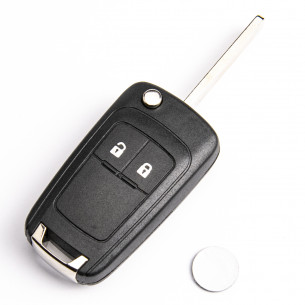 Car Key Cover With 2 Buttons for Chevrolet - Aftermarket