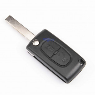 Citroen Car Key housing with 2 Buttons