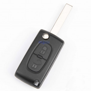 Citroen Car Key housing with 2 Buttons