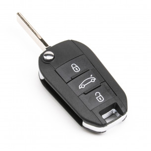 Car Key Shell With 3 Buttons for Peugeot / Citroen