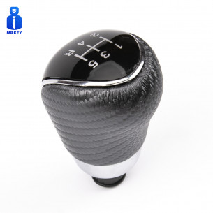 Carbon Leather Gear Shift Stick Knob 5-Speed For Ford