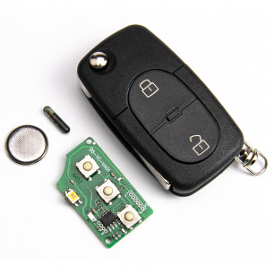 Cheie Flip Telecomandă 1J0959753A Cu Electronică pentru VW Skoda