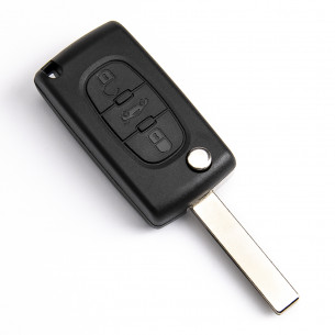 Citroen Remote Flip Car Key 433Mhz with 3 Buttons and Electronics