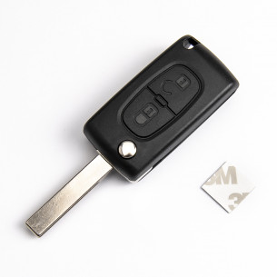 Citroen Remote Flip Car Key 649086 with Electronics