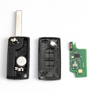 Citroen Remote Flip Car Key 649086 with Electronics