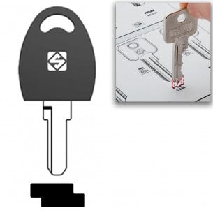 CL Cyber Lock Meroni Κλειδί για Μπαγκαζιέρα Ντουλάπι WA001-WA1000