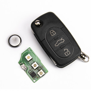 Clé de voiture pour Skoda 1J0959753B avec électronique