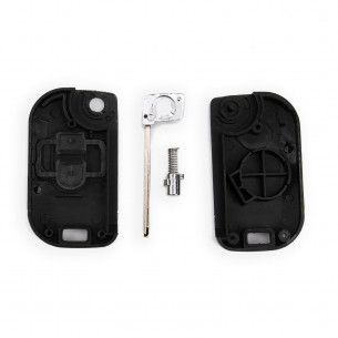 Coque cle Kit de conversion pour Nissan Navara Qashqai X-Trail avec 2 boutons - Aftermarket