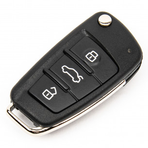 Coque de Clé pour AUDI A1 S1 A4 Q3 A3 S3 TT A6 Q7 RS6 avec 3 Boutons