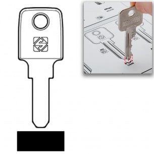 Cyber Lock Meroni Cheie pentru Cutie portbagaj Vestiar WA001-WA1000 x2