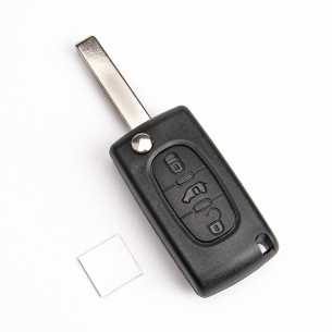 Flip Key Cover With 3 Buttons for Fiat Citroen Peugeot