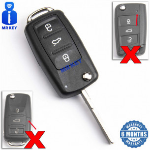 Flip Car Key VW 5K0837202AD with Electronics