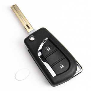 Toyota Flip Key Cover With 2 Buttons