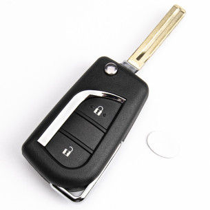 Toyota Flip Key Cover With 2 Buttons