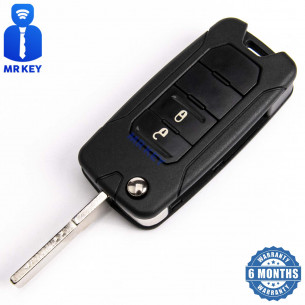 Flip Key cover with 2 Buttons for Jeep - Aftermarket