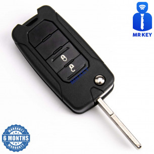 Flip Key cover with 2 Buttons for Jeep - Aftermarket